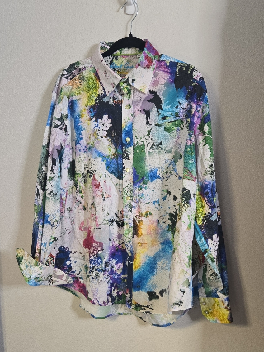 Robert Graham Mack Daddy Multicolor Abstract Floral Button-Down Shirt